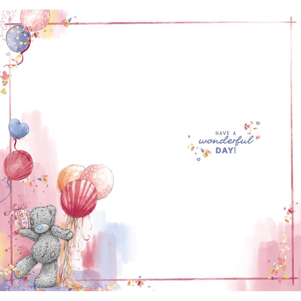 Birthday Balloons Me to You Bear Birthday Card Extra Image 1